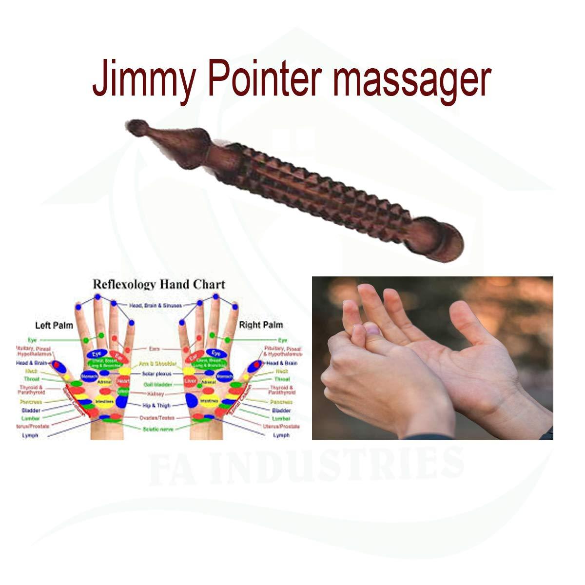 AB CRAFT AB CRAFT Wooden face massager (5x3 In) Wooden jimmy massager (5 In) Wooden Wooden 10 wheel Roller Massager Acupressure Back Massager set of 3