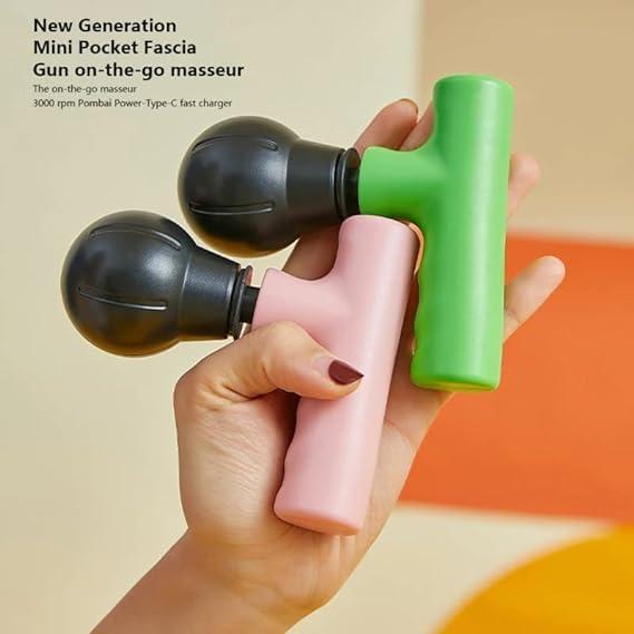 Wandering NAVA PAVA Electric Mini Fascial Gun Professional Portable Massage Gun Back Massager Guns For Pain Relief Body Neck Relaxation Massager