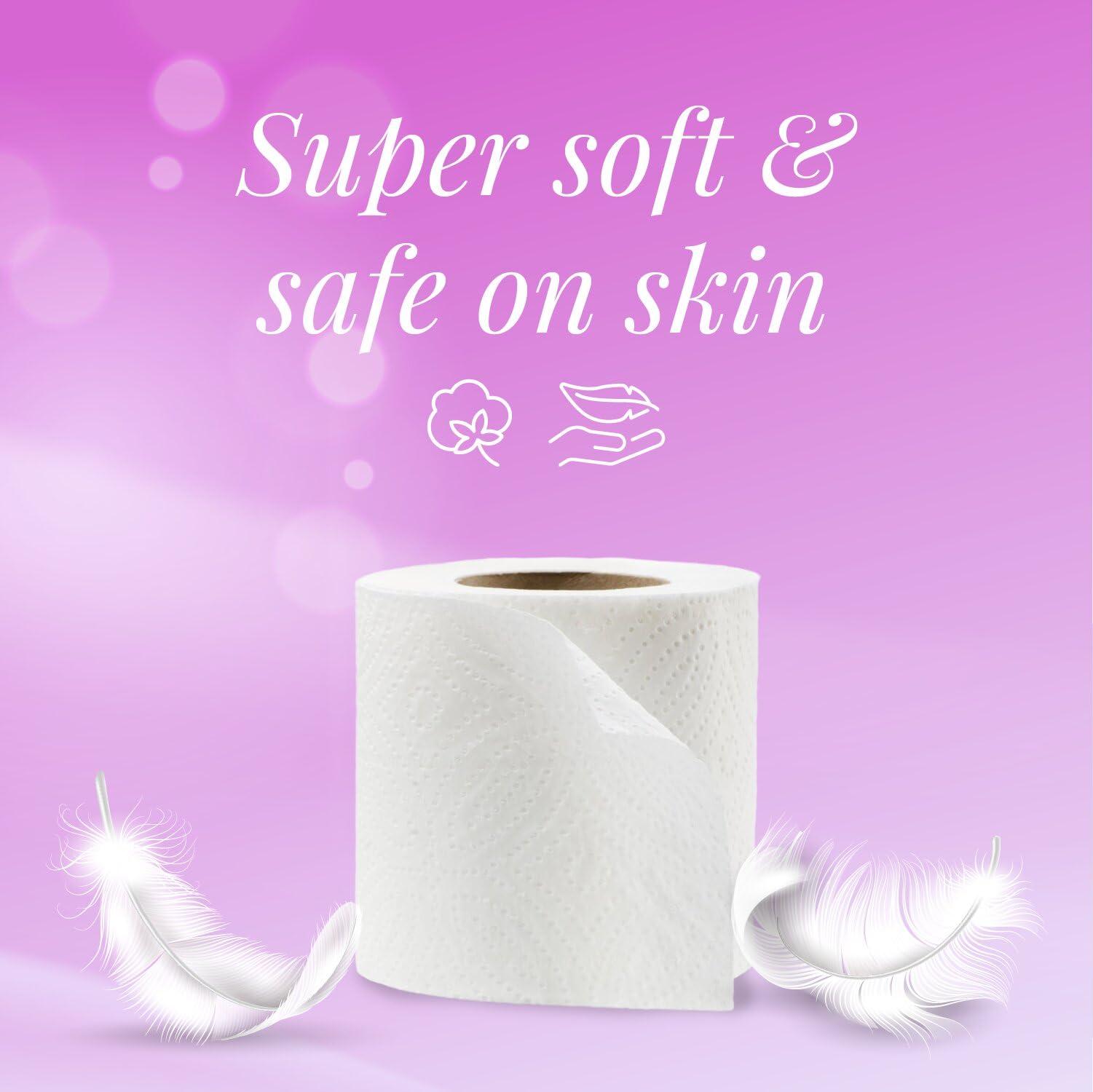 Origami Origami Kitchen Roll pack of 4, 60 Pulls each 2 ply (Total 4 Rolls, 240 Sheets) & Origami 3 Ply Toilet Tissue Paper Roll - Pack of 6 (160 Pulls Per Roll, 960 Sheets)