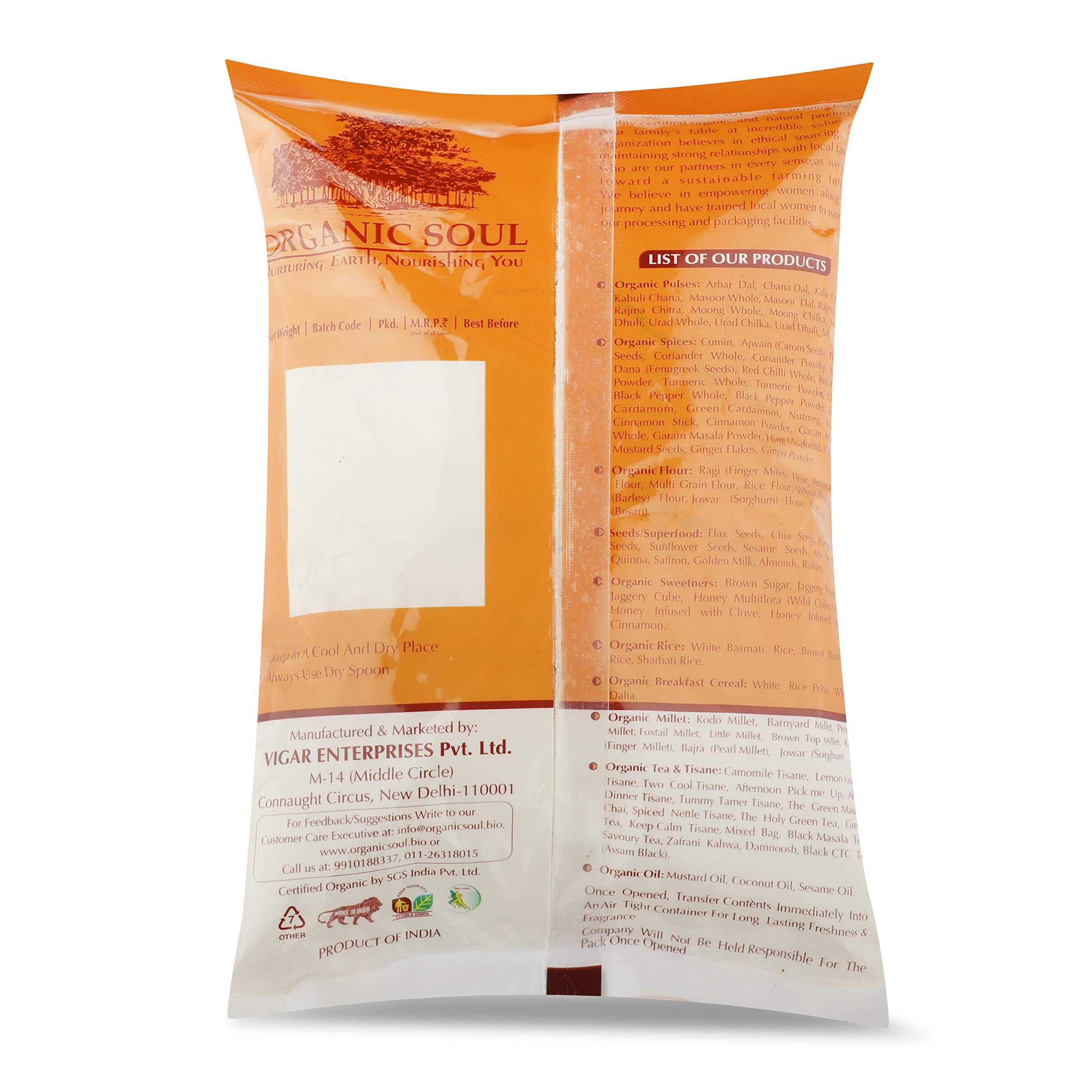 Organic Soul Organic Soul - Organic Multigrain Flour 900_Gm | Ragi, Amranthan, Besan, wheat | 100% Organic (Mix Atta)