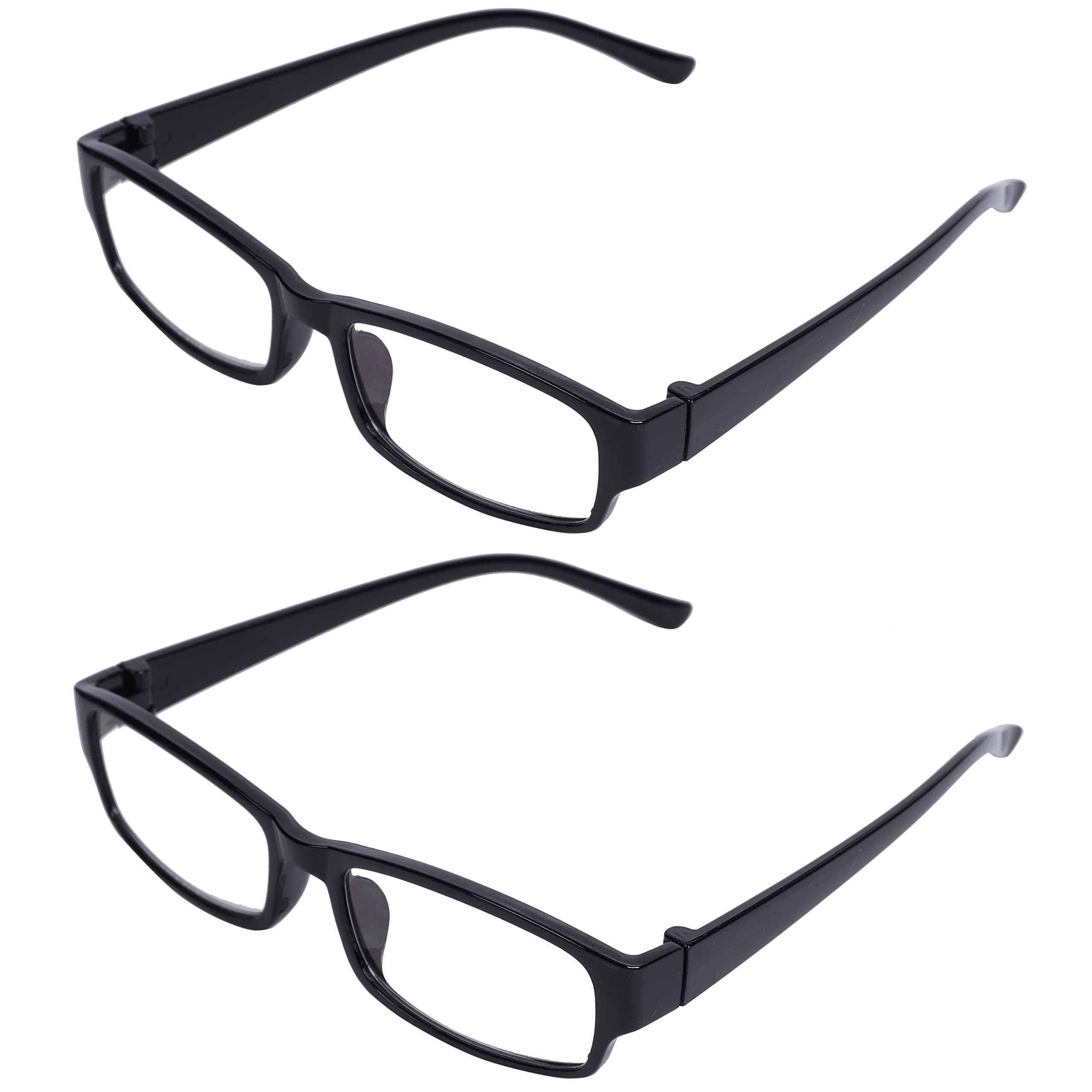 HENIJ HENIJ One Power Readers Glasses, Read Small Print and Computer Screens Adjustable Eye Glasses Flex Clear Focus Auto Adjusting Optics for Women and Men With Case and Cloth (Pack of 2)