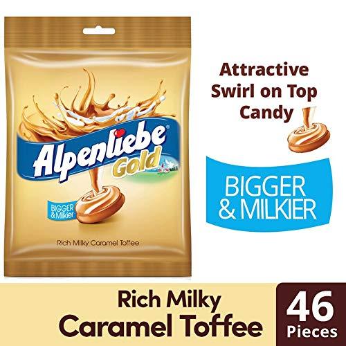 Alpenliebe Alpenliebe Gold Candy, 184 G (46 Pieces ) (Pack Of 5), Caramel