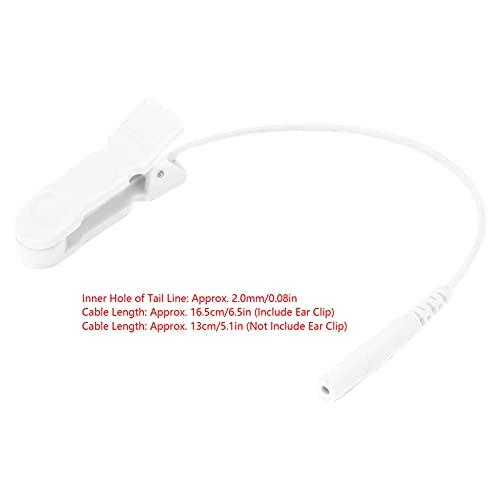 Topiky TENS Ear Clip, TENS Cable Ear Clip Promote Electrode Wire Ear Clip Easy Operate 2.0mm for TENS Machines for Digital Therapy Machines
