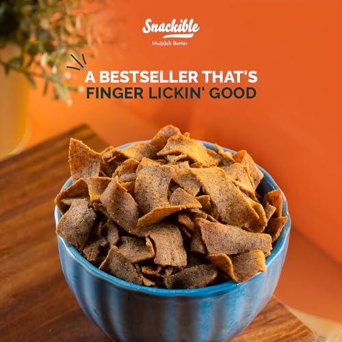 Snackible MU(N)CH BETTER Snackible MU(N) CH BETTER Peri Peri Ragi Chips-55Gm (Pack Of 3)