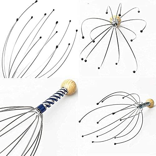 COUNTRY HUB Country Hub Bokomo Head Massager Scalp Massage Machine Scalp Scratcher Metal Scalp Masager Head Scratcher for Head Masage, Body Relaxing, Pain Relief and Hair Massage Spring (Pack of 1)