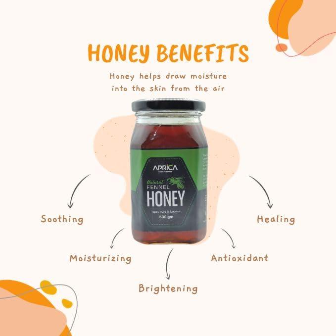 APRICA Natural Multiflora Honey | 100% Natural - No Adulteraton (Natural Honey)