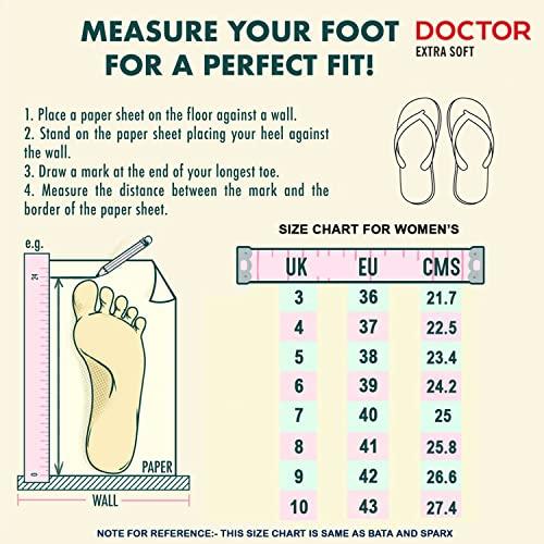 DOCTOR EXTRA SOFT DOCTOR EXTRA SOFT Women\'s Sandals Ortho Care Orthopaedic Diabetic Daily Use Dr Sole Footwear Casual Stylish Chappals Slippers for Ladies & Girl\'s 537 (Beigee, numeric_4)