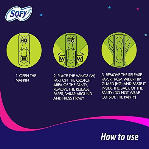 Sofy SOFi Overnight Xxxl Pack Of Four Sanitary Pad (Pack Of 4, 3 Pads Each)