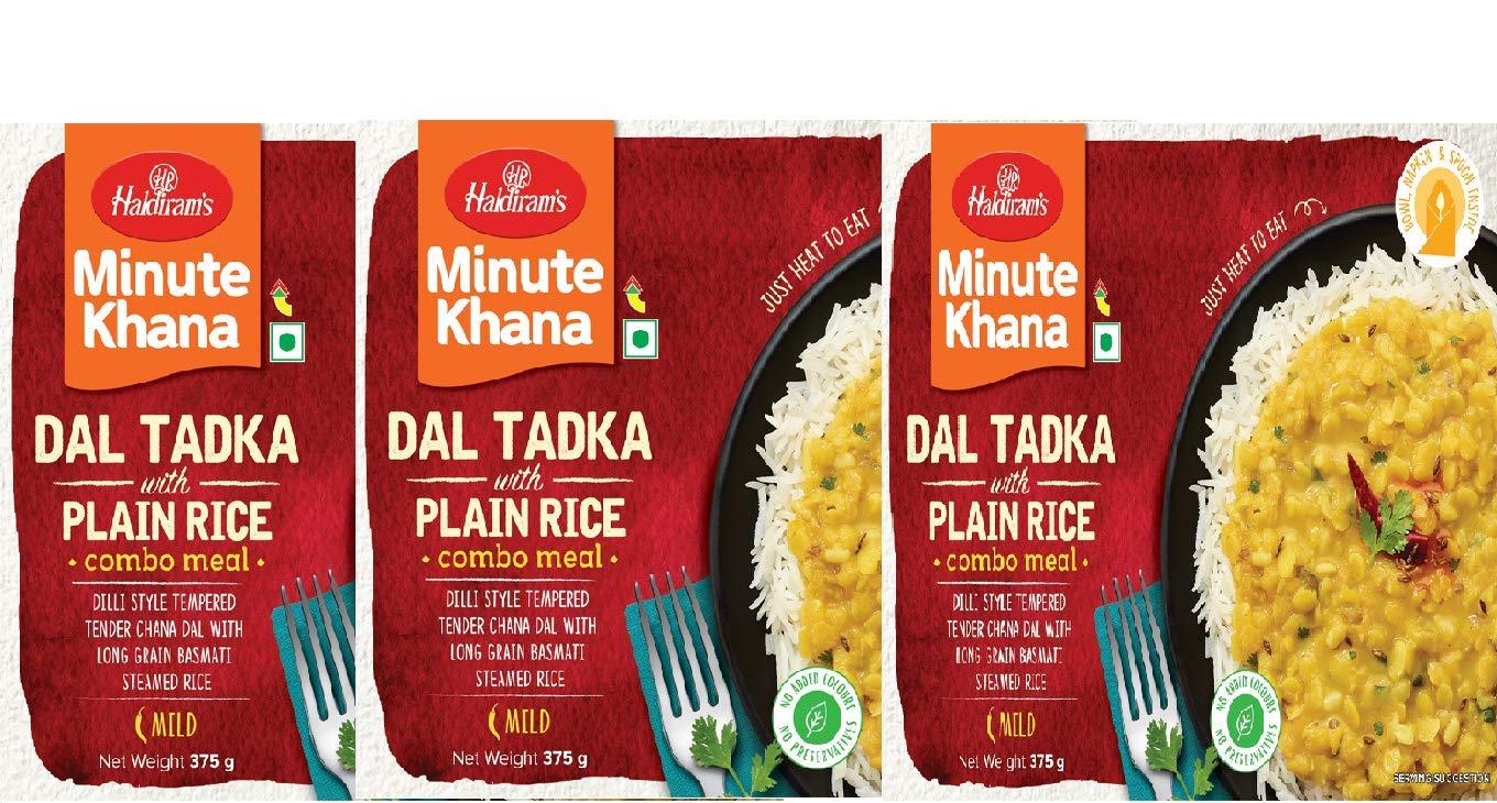 Haldiram's Haldiram's Ready to Eat Yellow al Tadka with Plain Rice (375 g) X 3 Pcs