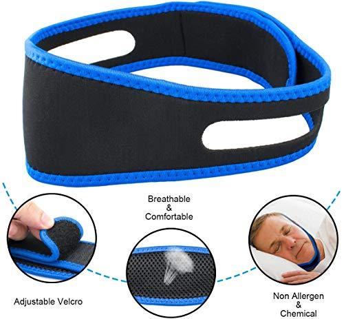 Atrilly Atrilly Anti Snoring Chin Strap Ajustable Stop Snoring Solution for Men and Women, Anti Snoring evices Snore Stopper Chin Straps Sleep S for Snoring Sleeping Mouth Breather