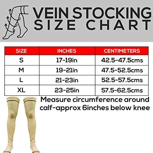 ACTIFLASH Actiflash Medical Compression Below knee Stockings for Varicose Veins Knee Length-(19-12 Inches)_Medium