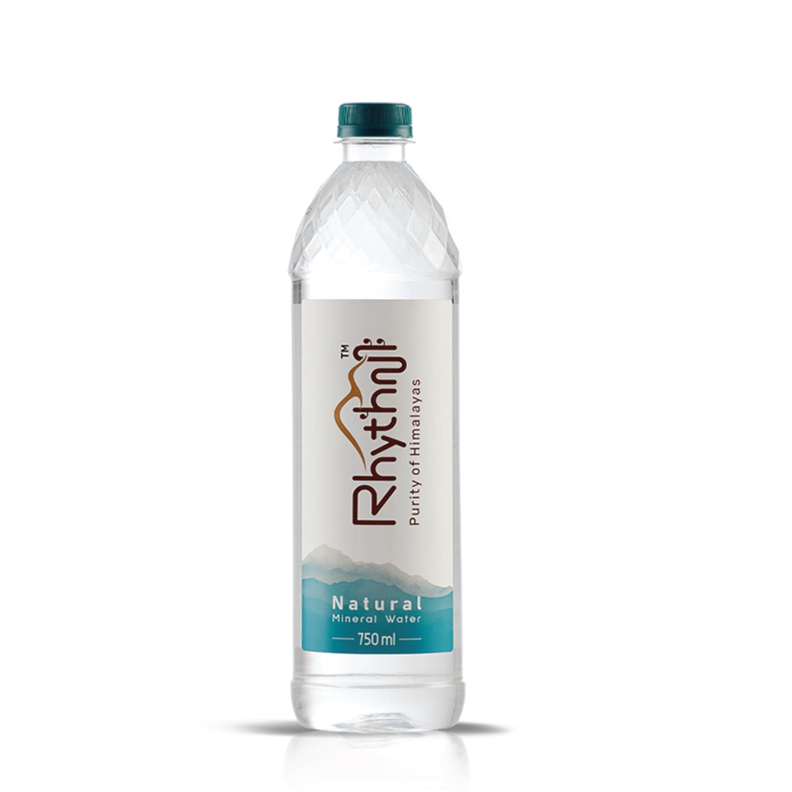 Rhythm Rhythm Water - Purity of Himalayas - Natural Mineral Water 750 ML (15 Pack)