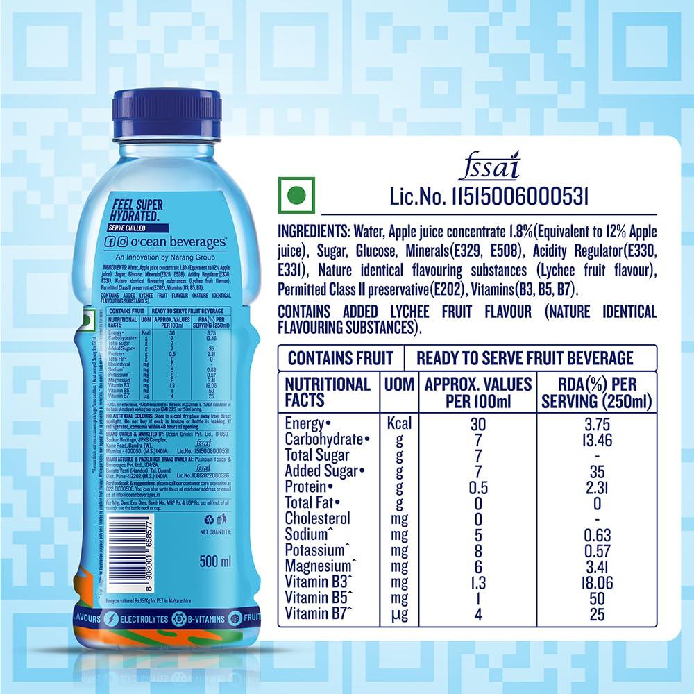 O\'CEAN Ocean Fruit Drink Apple 500 ML (Lychee)