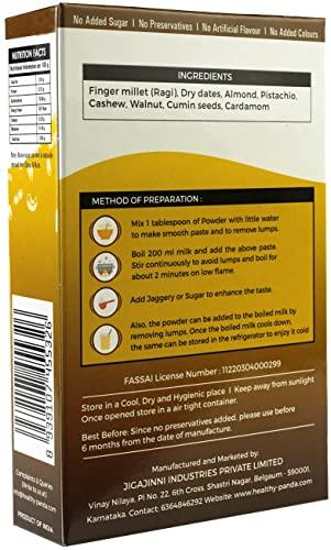 HEALTHY PANDA HEALTHY PANDA Organic Sprouted Ragi Dry Fruit Malt / Sprouted Ragi Health Mix(Health Mix) (Ragi Drink) (Sprouted Millet Mix)- 300 g (100 g x 3)