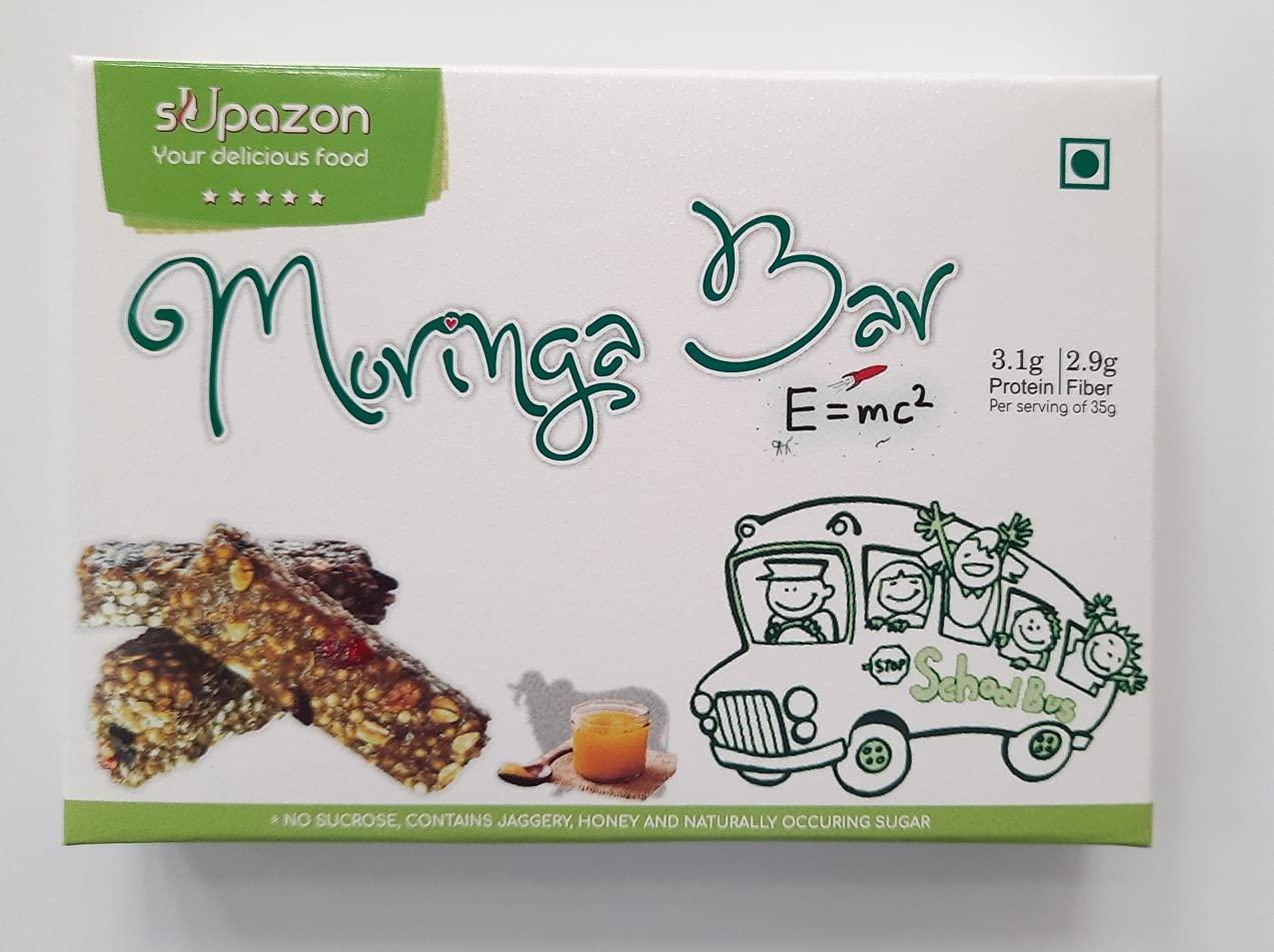 sUpazon sUpazon Moringa Energy Bar, 35g Bar (1 Box: 5 Bars)