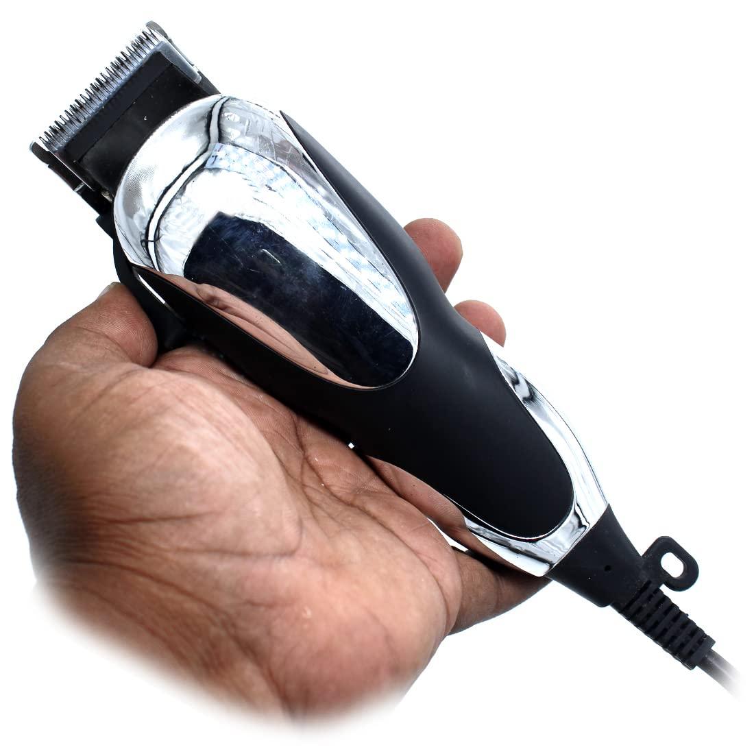 QGS QGS Men\'s KMEY Waterproof Professional Big Corded Beard Mustache Hair Trimmer High Power Hair Clipper Electric Razor Multicolor (0.8mm to 12mm Trimming Range) (6 Month Warranty) 105