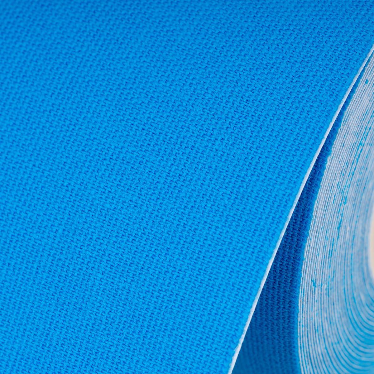 Hundred Hundred KT Tape | 5 Meters | Muscle Soreness & Pain Relief | Boosted Performance, Circulation and Body Awareness | Future Injury Prevention (Light Blue)