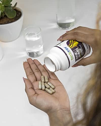 Herbegy Hair Guard Capsules | Herbegy Supplement for Hair Growth | Hair Fall Control | Strong Hairs & Healthy Skin (60 Capsules)