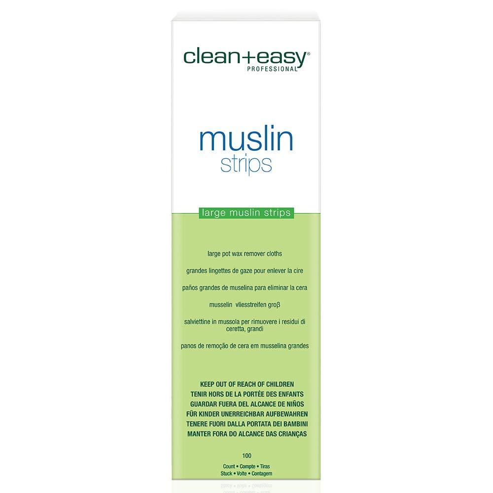 Clean + Easy C+E Muslin Waxing Strips, Large (leg) Muslin Strips