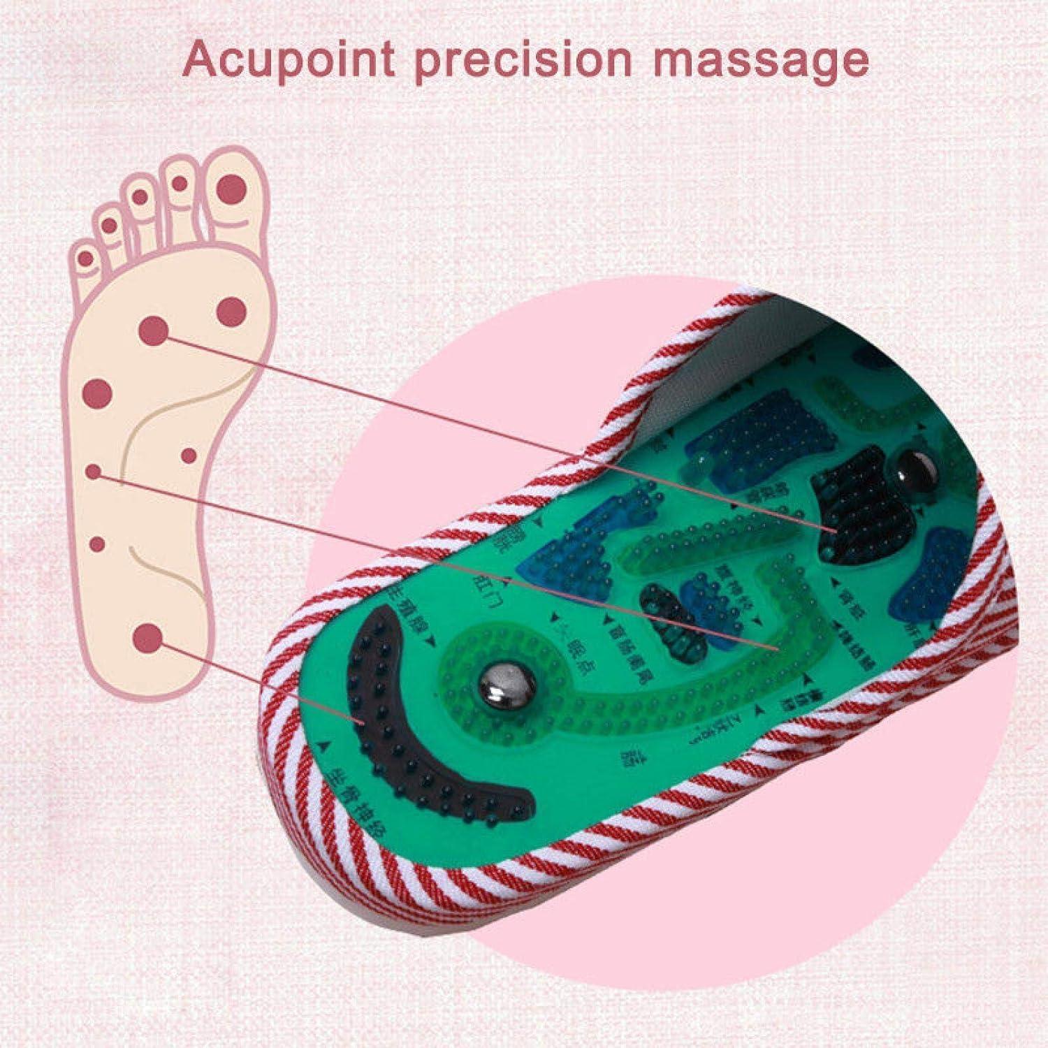 DHAVL DHAVL 1 Pair Acupressure Foot Massage Slippers Acupuncture Acupoint Massage Sandals Shoes Reflexology Health Shoes for men Women Popular in The World
