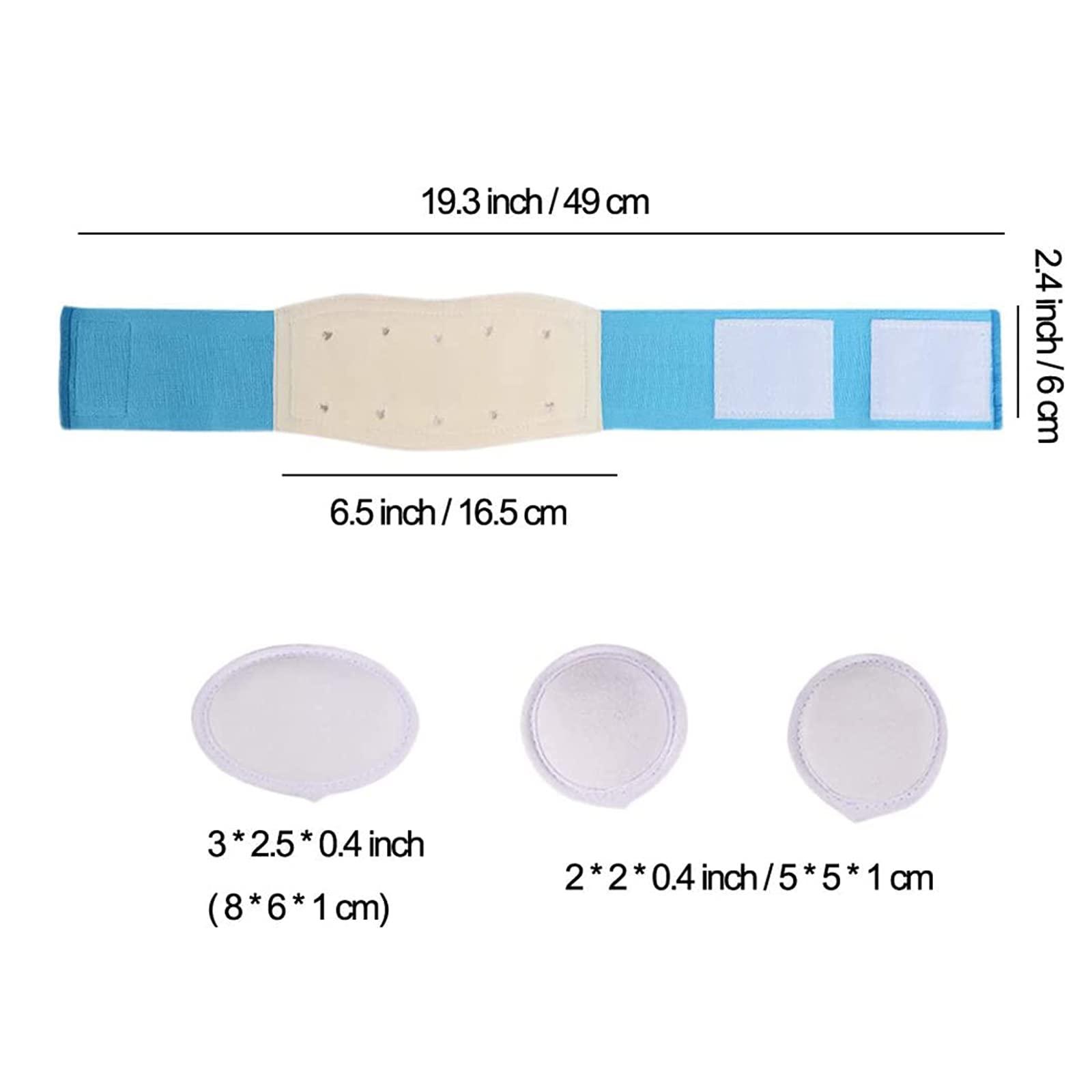 Paskyee Paskyee Umbilical Hernia Belt Baby Belly Button Band Infant Belly Wrap Abdominal Binder Hernia Truss Support Adjustable Navel Belly Band Newborn Umbilical Cord Blue