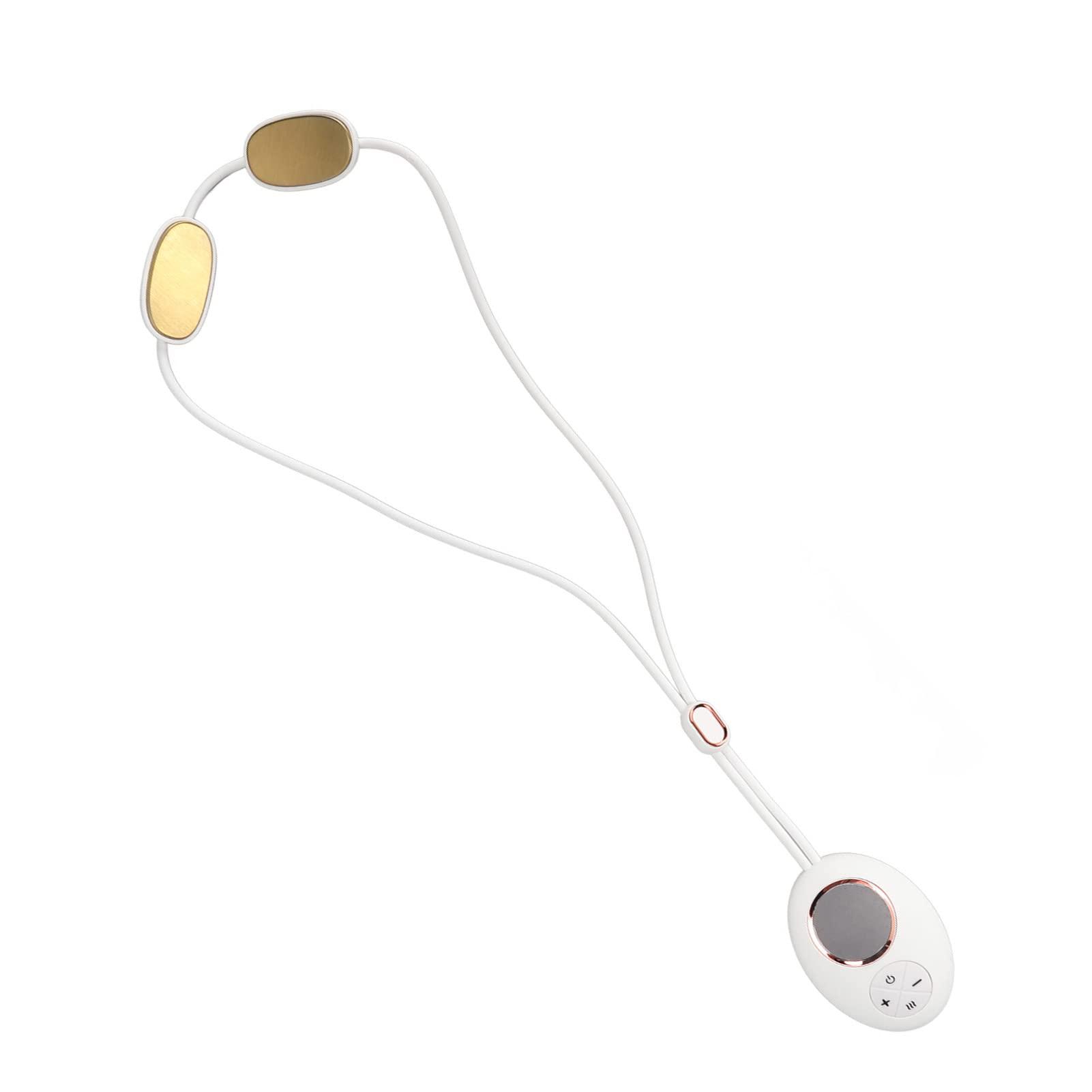 DNEI Pendant Neck Massager, Intelligent Hanger Neck Massag Cordless for Neck Relax for Shoulder (White)