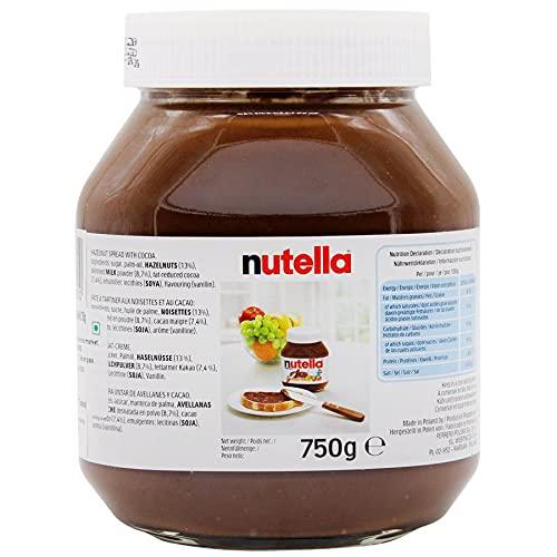 Nutella Nutella Chocolate Hazelnut Spread with Cocoa - 4 Pack, 4 x 750 g