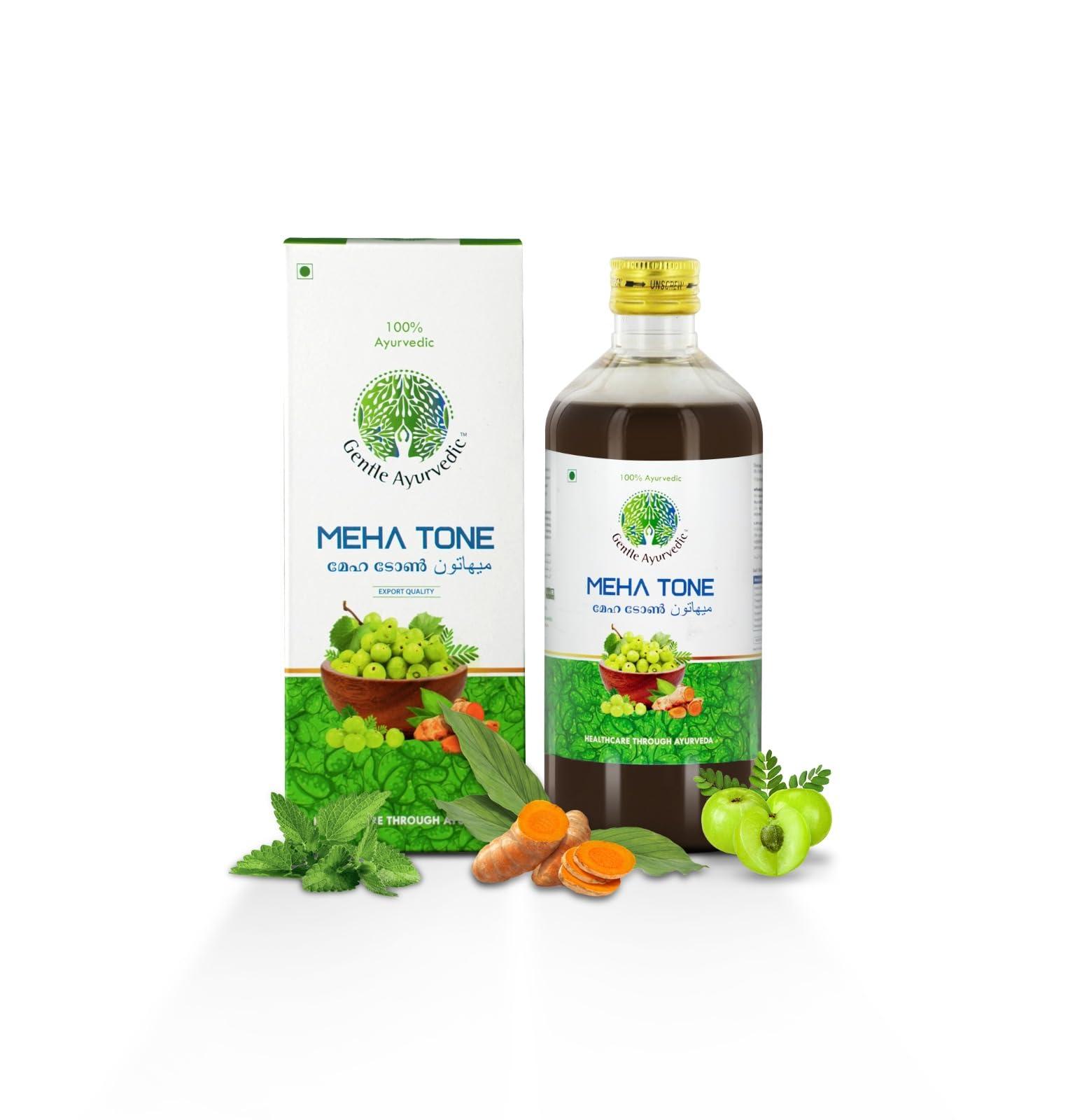 Gentle Ayurvedic Gentle Ayurvedic Meha Tone Value Pack, 900ml (450ml x 2 Bottles), Amla, Guduchi, Turmeric and Jamun, Improves Digestion