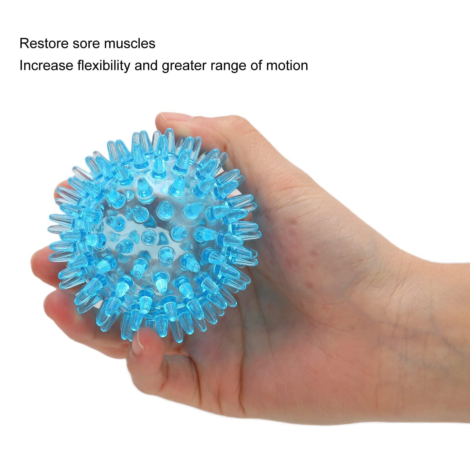 Shanrya Spiky Ball, TPR Material Light Weight Small Size Soft Spike Ball for Household for Exercise(6CM)