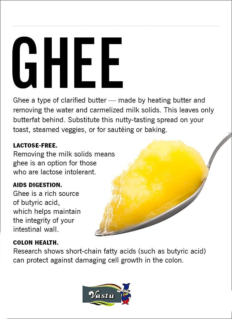 Vastu Ghee Vastu Buffalo Desi Ghee, Pure Ghee, Agmark Special Grade, Immunity Booster 500ML Tetra Pack (Pack of 1)