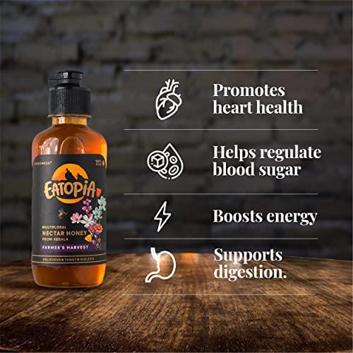 Eatopia Eatopia’s 100% Pure & Natural Honey in an Easy To Use Squeezy Pack (500 Grams)