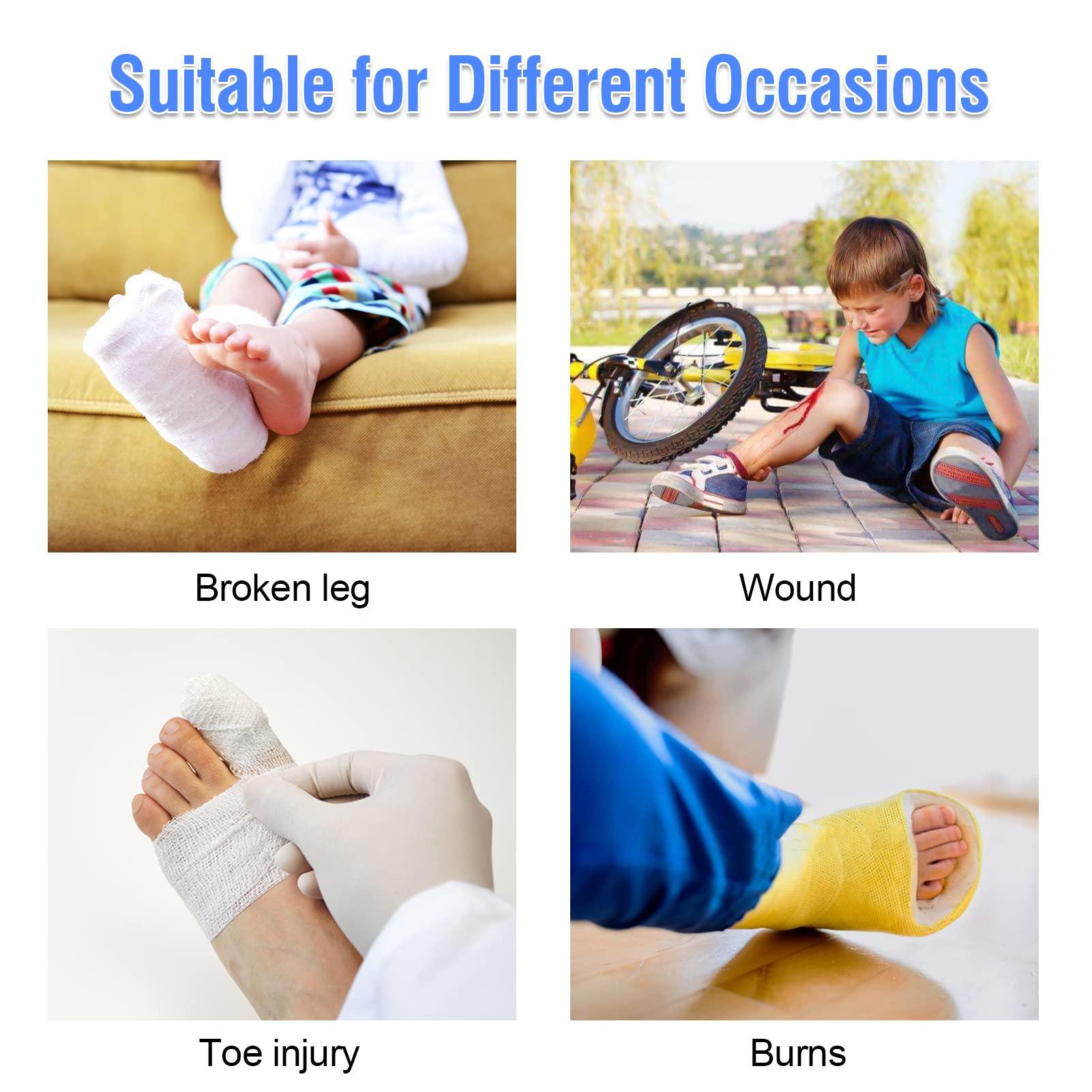 Zoyehoo Kids Leg Cast Cover for Shower Bath Teens, Waterproof Cast Protector to Keep Wound Dry, Reusable Soft Comfortable Cast Shower Cover for Child Leg Knee Foot Ankle Surgery Bandage