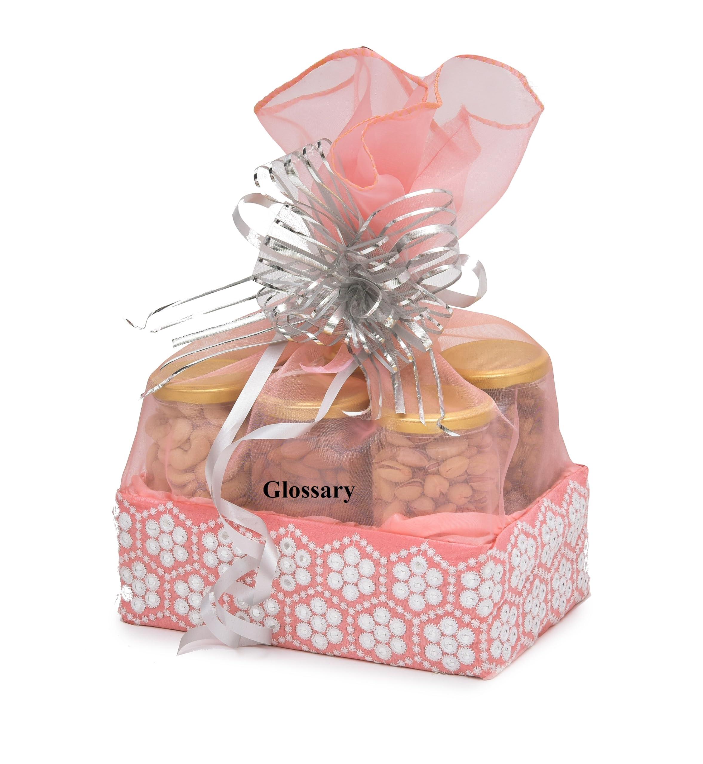 Glossary GLOSSARY DRY FRUIT &NUTS AND chocolate GIFT HAMPER/BASKET/BOX/PACK for Diwali |Rakhi | Christmas | Pongal | Corporate Gift/Wedding/Anniversary (125 * 6)750GM