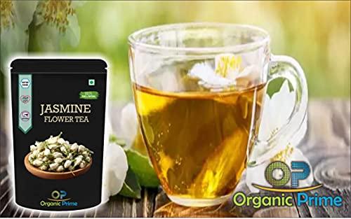 Organic Prime Organic Prime Green Tea Pack Of 2 Lavender Tea, Jasmine Tea |Green Tea | Herbal Tea| Slimming Body and Stress Relief ( 200 GM Each) = 400 GM By Organic Prime