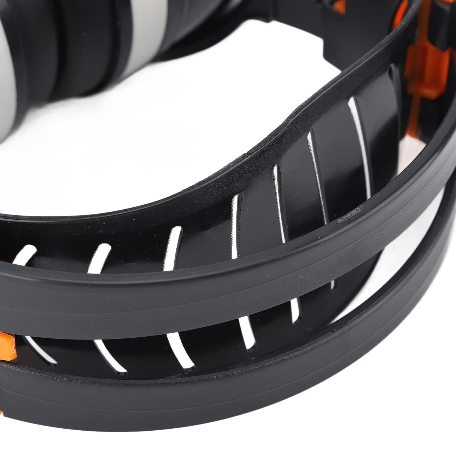 Soraz Hearing Protection Ear Muff, Lightweight ABS Noise Reduction Earmuffs 360 Degree Rotation Double Layer Headband for Mowing (Black White)