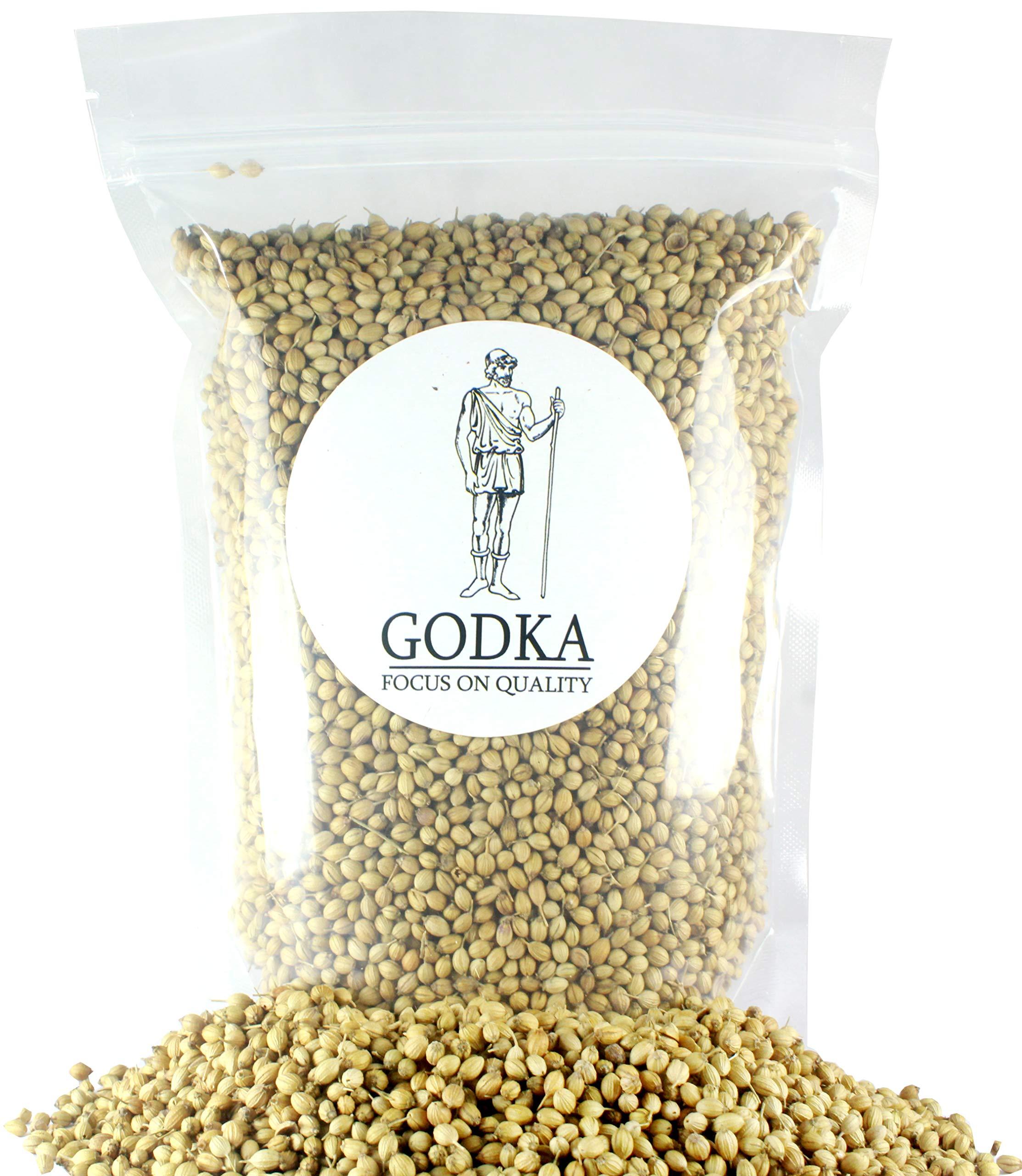 GODKA Godka Whole Organic Coriander Seeds/Coriander Seed/Dhaniya Seed/Whole Dhania Seeds,1kg