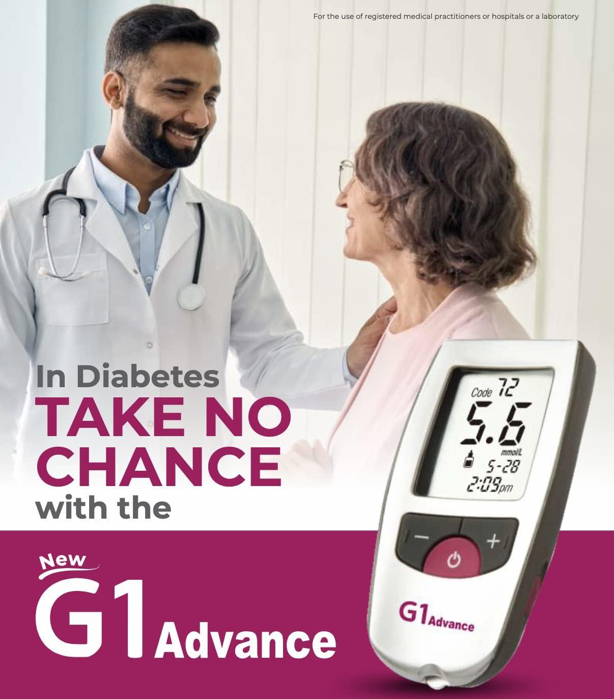 G1 Advance G1 Advance Blood Glucose 100 Test Strips, (compatible with Alere G1)