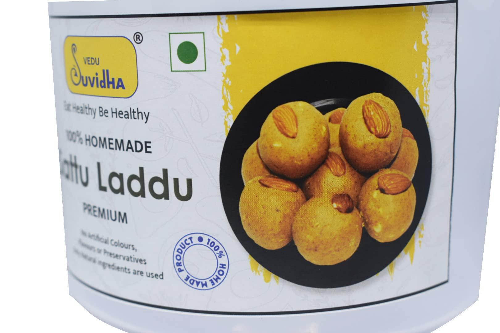 Vedu Suvidha Sattu Laddu Premium Homemade 500 Gram | Almonds | Cashew Nuts | No Added Sugar