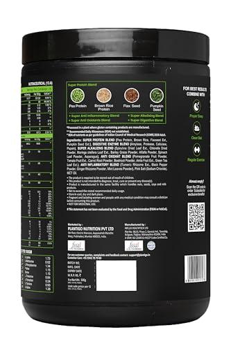 PLANTIGO Plantigo Plant Protein Powder 500g - Unsweetened, Unflavoured, No added Sugar & Sweetener | Plant Based Vegan Pea Protein Powder |24g Protein, BCAA, Fiber - Men & Women Muscle Growth, Cooking, Baking