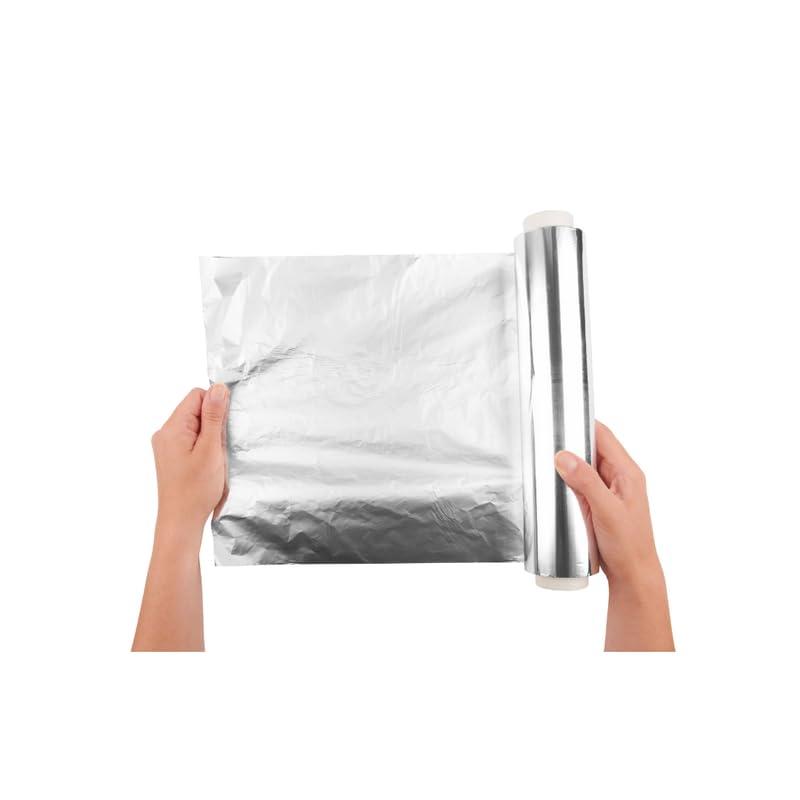 EUROFOIL Eurofoil Food Wrap Aluminium Foil 72 Meters | Food Grade Strong & Durable Foil | for Packing, Wrapping, Cooking, Baking & Grilling | Non-Stick Multipurpose Parchment Paper | Keeps Food Fresh