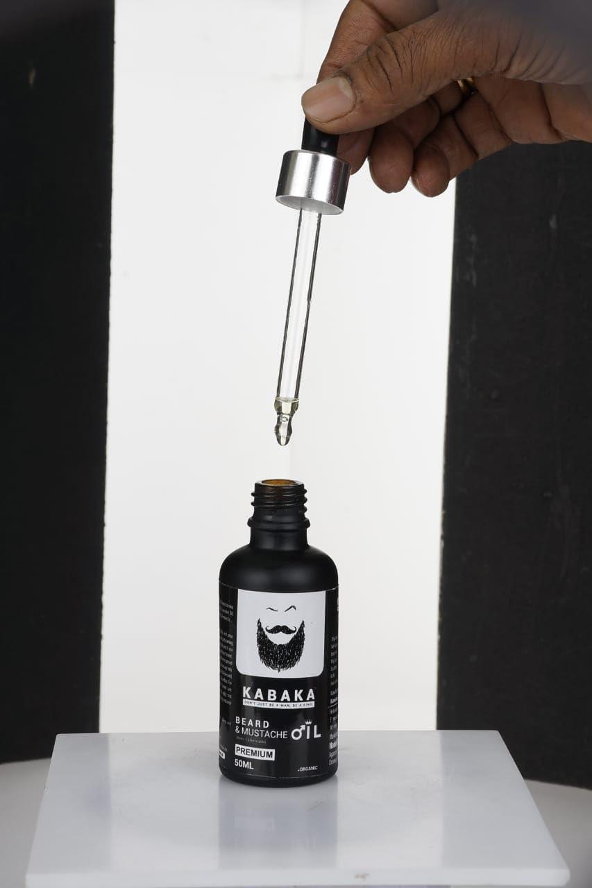 KESIKA HERBAL HAIR OIL KABAKA Beard Oil for Growing Beard & Mustache 50 ml | Natural Beard oil for Men Thicker & Longer Beard patchy & Fast Beard Growth Oil