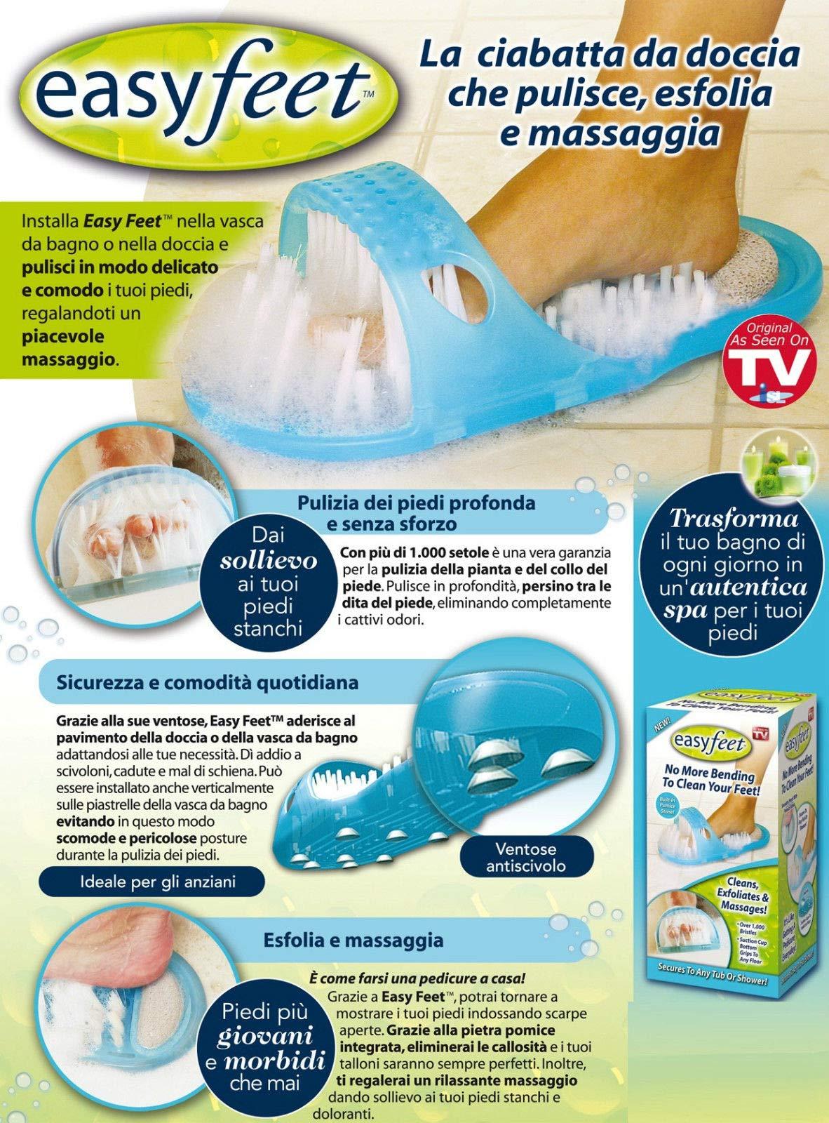 SVK DREAM SVK Dream Easy Feet Foot Cleaner/Easy Bath Brush/Shower Foot Feet Cleaner/Scrubber/Pumice Stone Massager Pack of 1