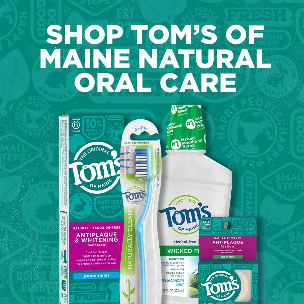 Tom's of Maine Tom\'s of Maine Naturally Waxed Antiplaque Flat Floss Toothpastes