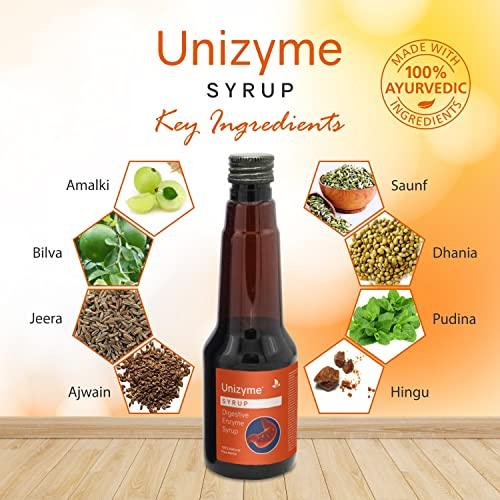 Uteright Unizyme Syrup (200 ml - Pack Of 3) | Supports digestive system |Vegeterian Syrup| For Digestive Wellness (200 ml - Pack of 3)