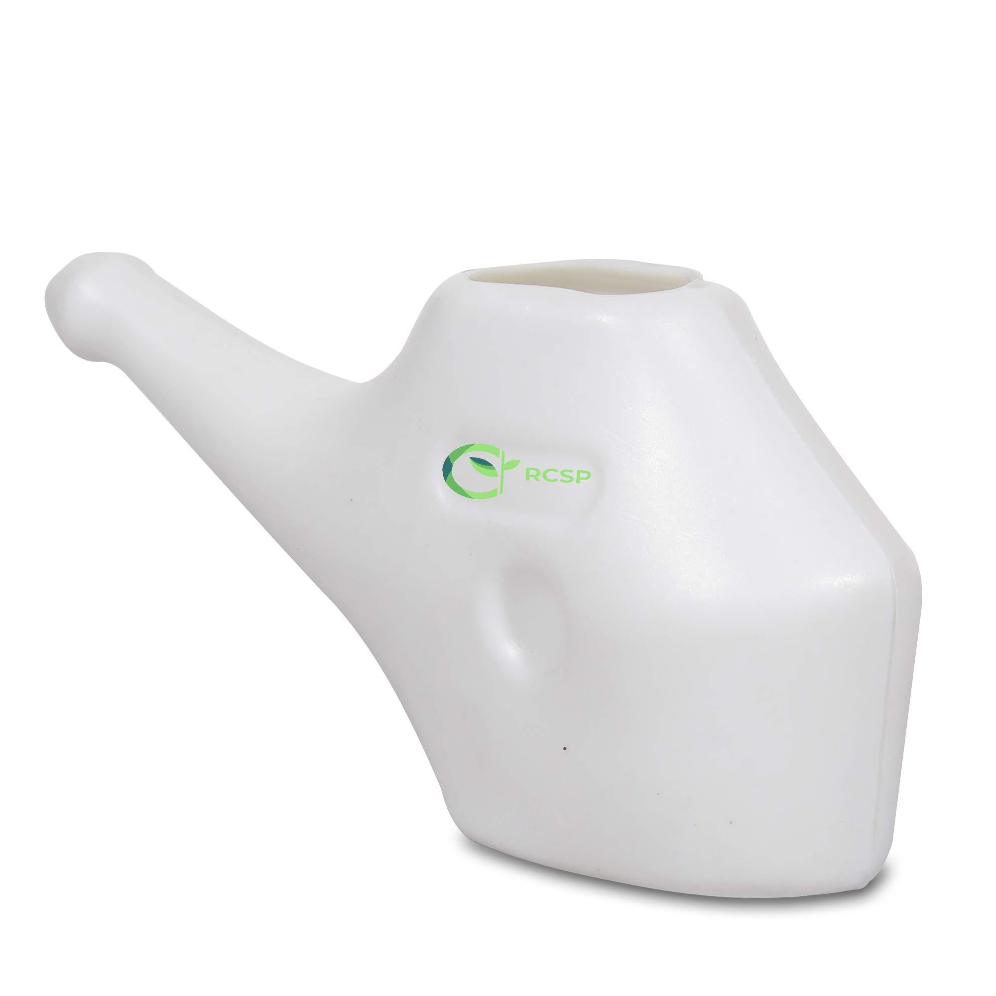 RCSP RCSP neti pot jal plastic bottle flate for Sinus YOGA (MILKY WHITE)
