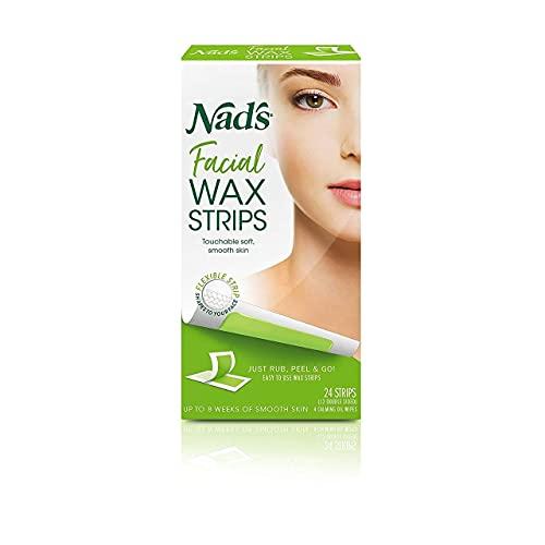 NAD'S Nads Facial Wax Strips Size 24ct Nads Facial Wax Hair Removal Strips 24ct