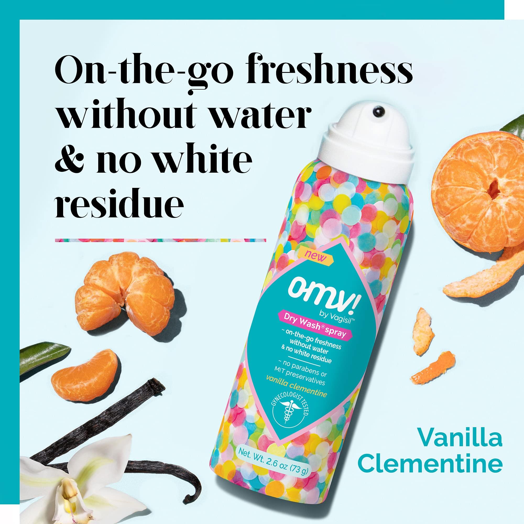 Vagisil OMV! by Vagisil Dry Wash for Women, Vanilla Clementine Scent, 2.6 Oz