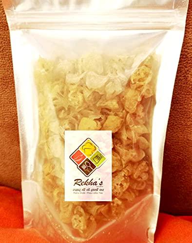 Rekha's Kitchen Home Made Tilori Papad | Charauri | Rice Papad - 200 Grams, pale yellow, 200 g (Pack of 1)