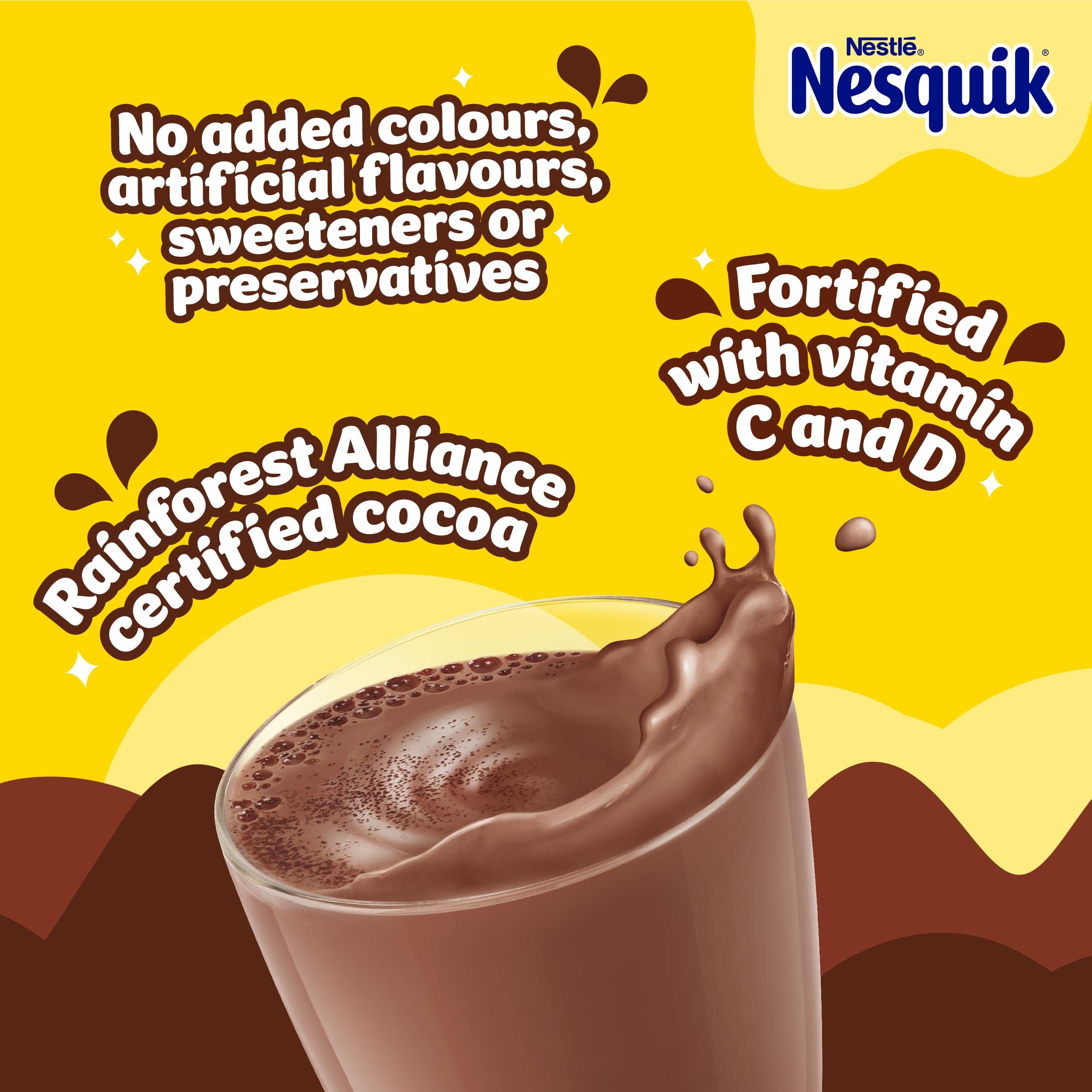 Nesquik Nesquik Nestle Nesquik Chocolate Flavour Milkshake Mix, 300 G, (103066141), No Artificial Sweeteners
