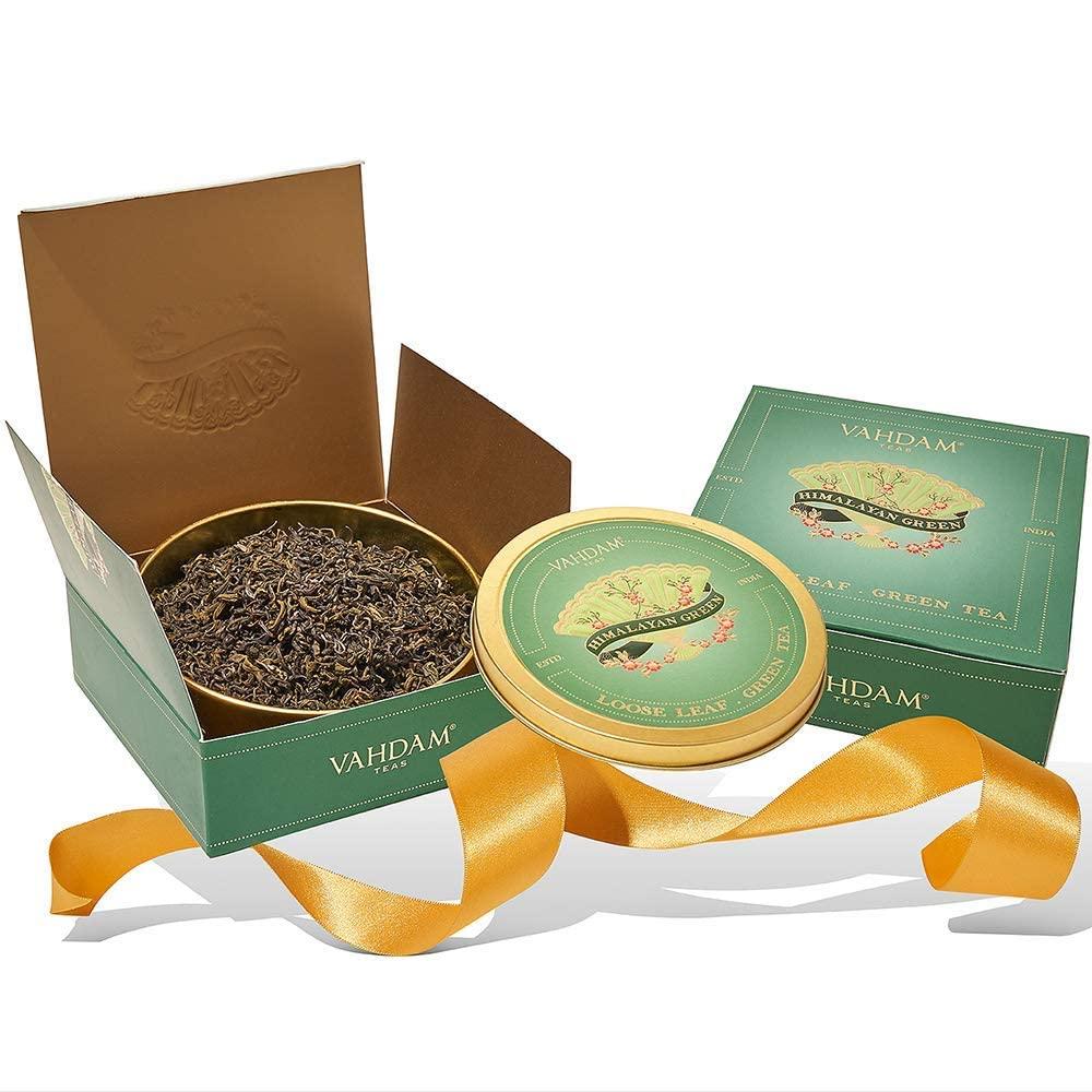 VAHDAM VAHDAM Himalayan Green Tea Gift Set | 100% Natural Ingredients, Packed and Sourced in India | Tea Gift Pack, Festive Gift Pack, Luxury Gift for Any Occasion